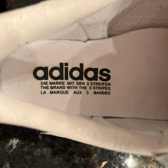 Adidas Samba White Black Stripes Gray Suede Sneakers Mens 7.5 - Picture 7 of 8